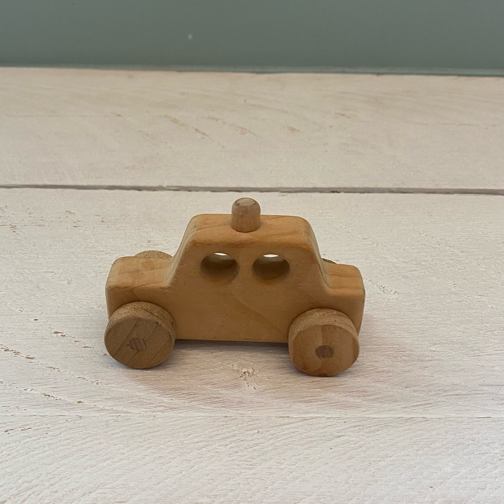 Mini Vintage Handmade Wooden Toy Car
